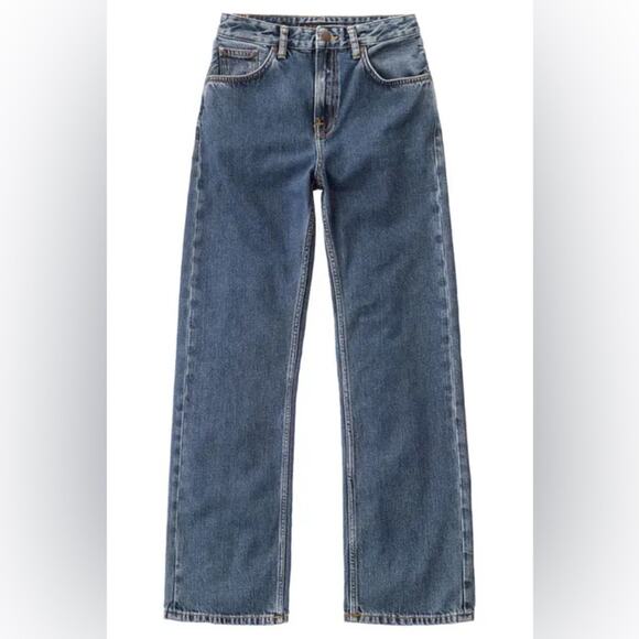 NWT Nudie Jeans Women's Clean Eileen Gentle Blues Wide Leg Size 32 x 28 - Picture 4 of 11